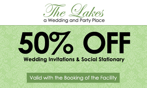 50% Off, Wedding Invitations & Social Stationary