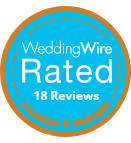 WeddingWire Rated 18 Reviews